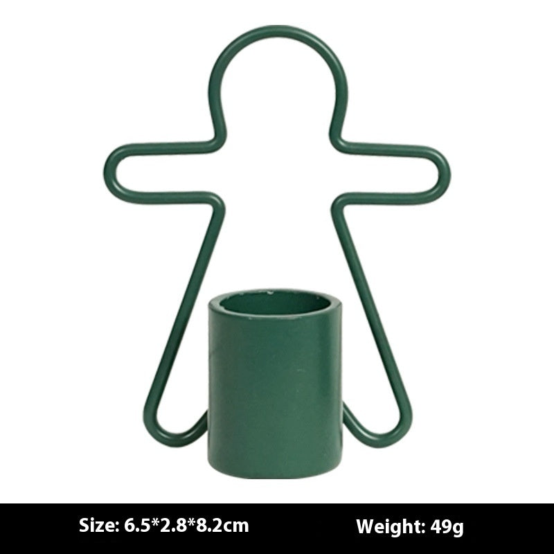 Gingerbread Man Candlestick