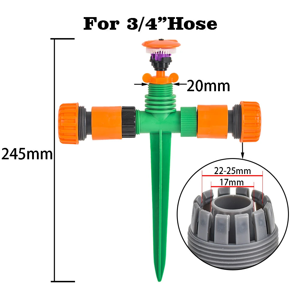 360-Degree Rotating Garden Sprinkler