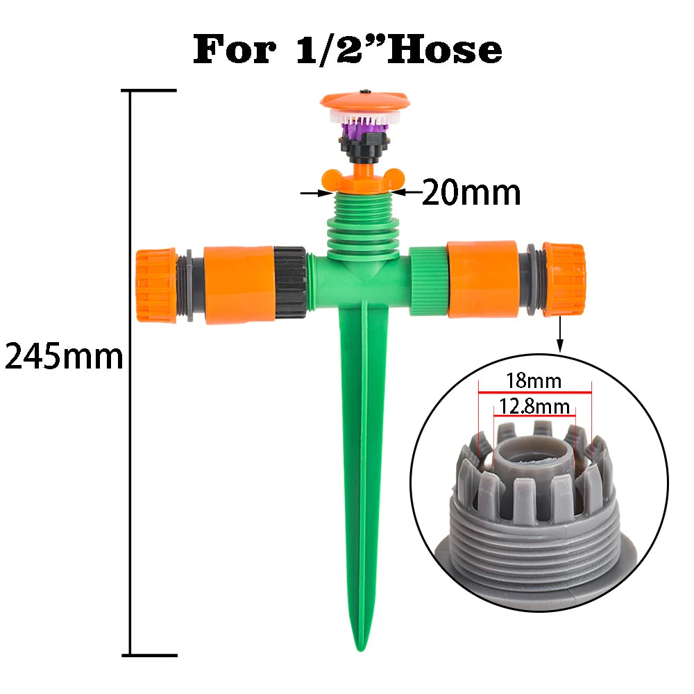 360-Degree Rotating Garden Sprinkler
