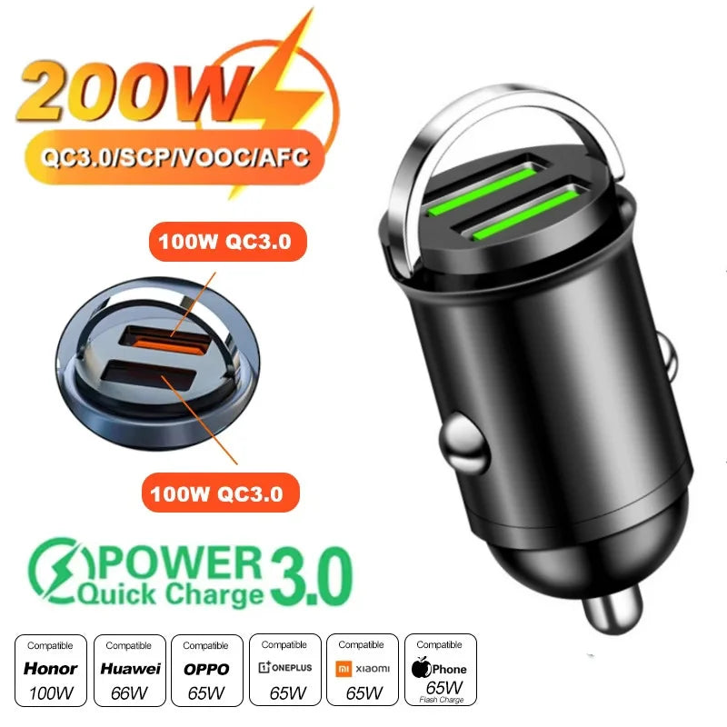 Mini Car Charger 12-24V
