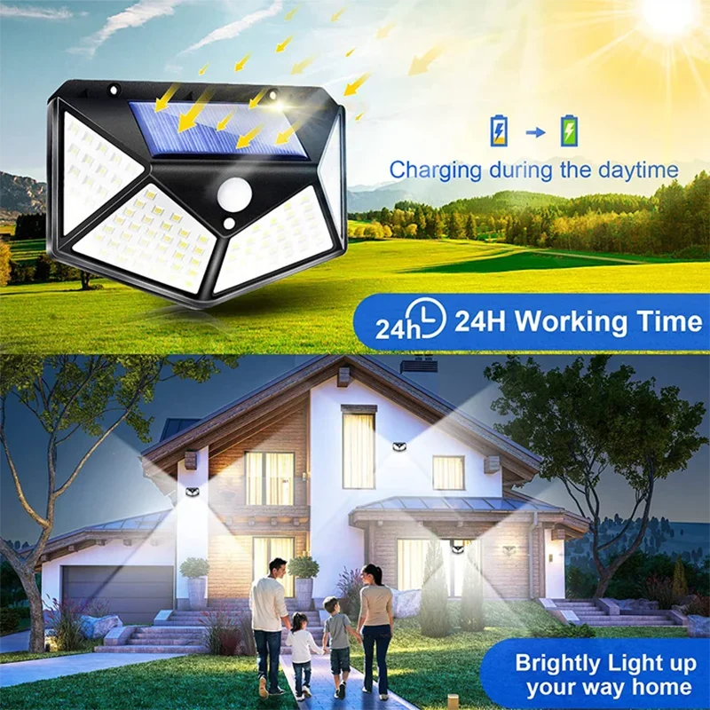 LED Wall Lights Outdoor Solar Lamp