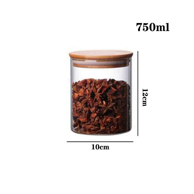 High Borosilicate Glass Cans, Sealed Storage Cans, Transparent Cans, Whole Grains, Candy Cans