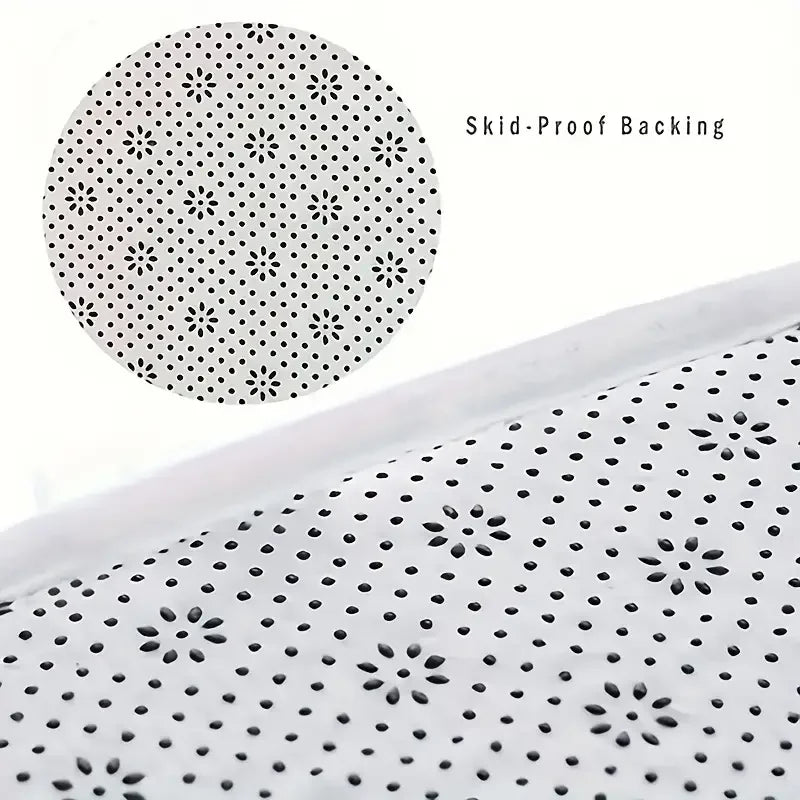 Water absorbent anti slip bathroom mat