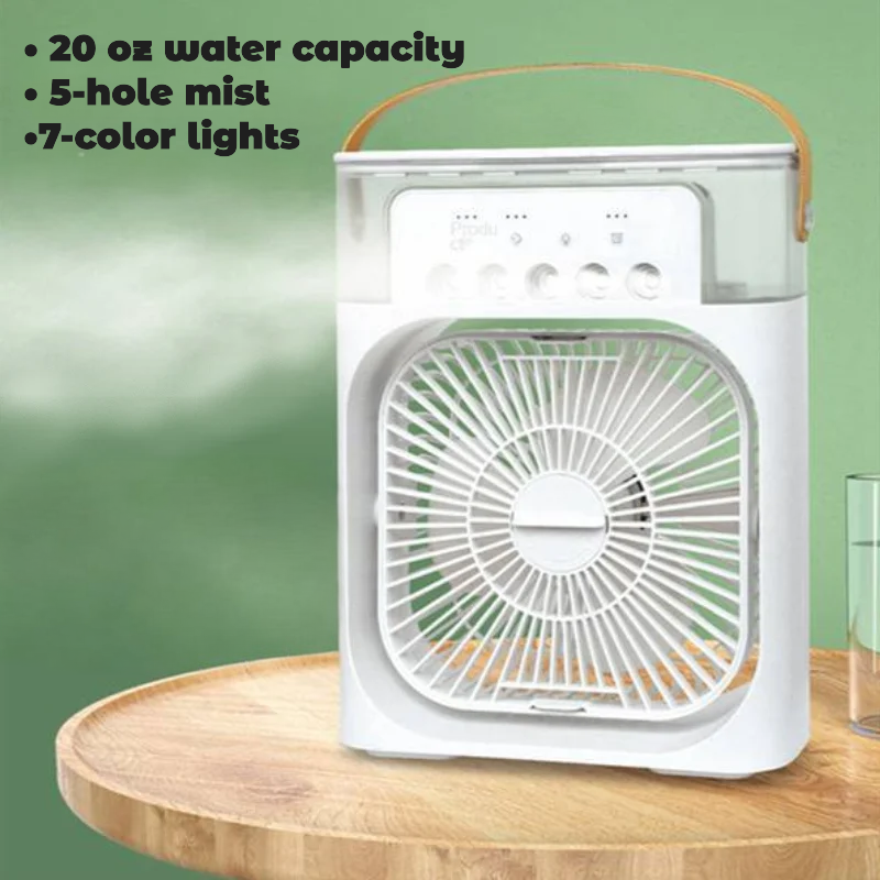 Humidifier Cooler Fan 3 Gear Air Conditioner Cooler Portable USB Chargeable Desktop Spray Fans For Office Dormitory Room Cooling