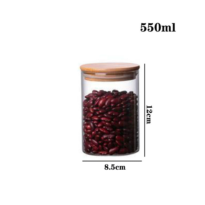 High Borosilicate Glass Cans, Sealed Storage Cans, Transparent Cans, Whole Grains, Candy Cans