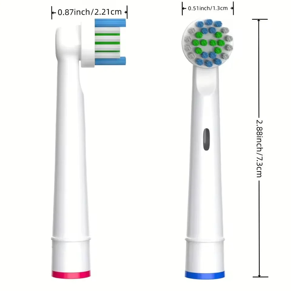 Replacement Toothbrush Heads Compatible with Oral-B Braun