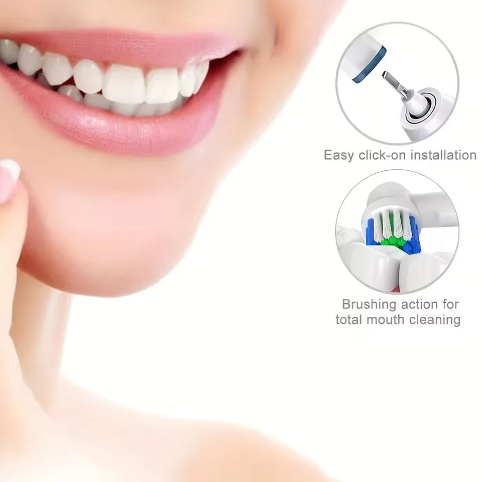 Replacement Toothbrush Heads Compatible with Oral-B Braun